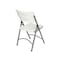 Atlas Commercial Products Blow Molded White Plastic Folding Chair with Gray Frame BMPFC2GRF - alternate 2